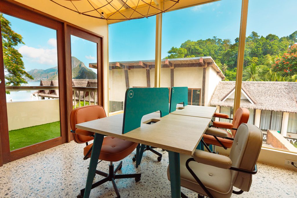 Neighbors and Nomads Coworking Space in El Nido - the view